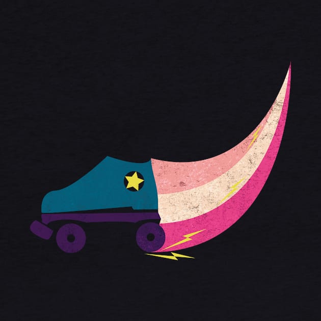 Roller Derby Skate Swoosh Design by gagesmithdesigns